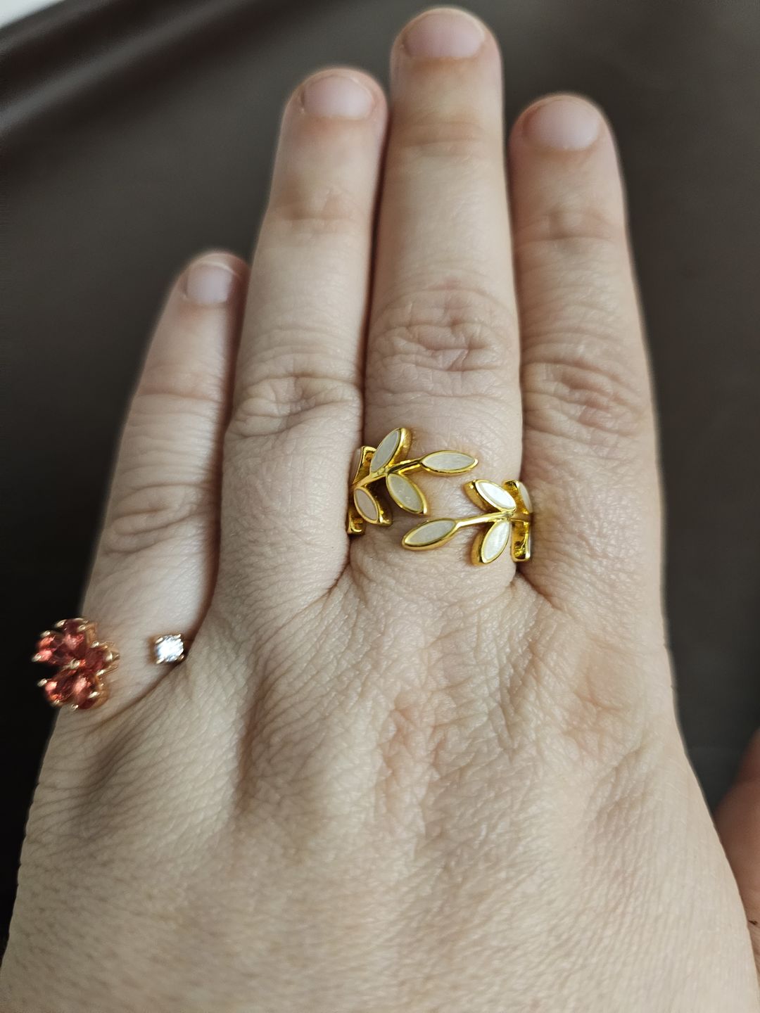 Customer photo review of Gold Leaf Ring