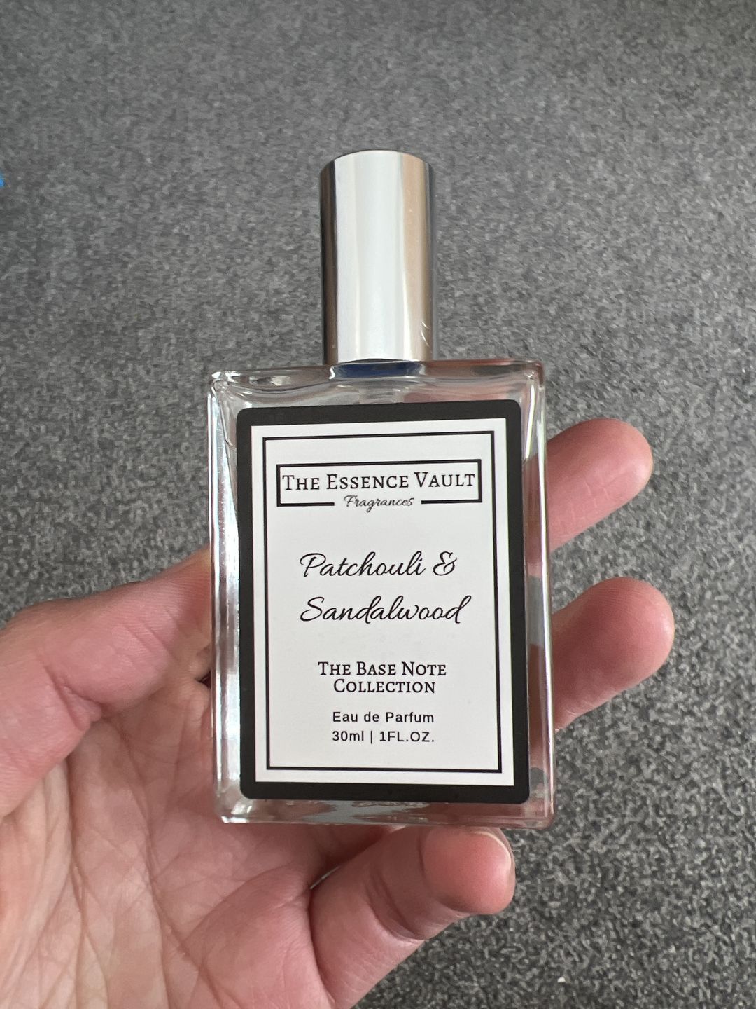 Customer photo review of Patchouli & Sandalwood Eau De Parfum