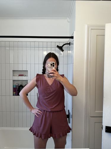 Customer photo review of ginger swim romper