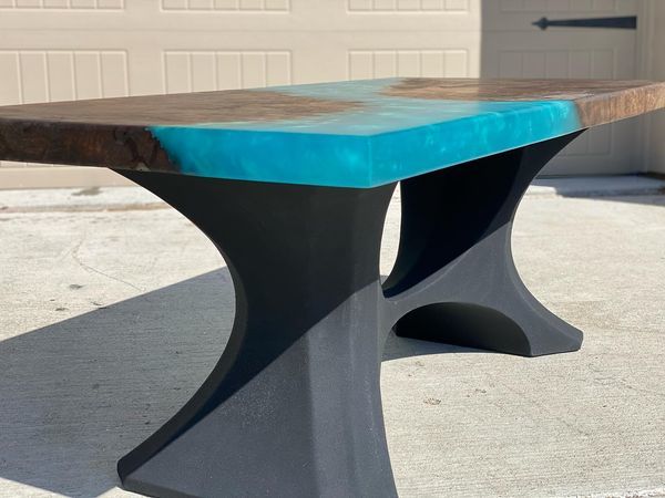 Customer photo review of Metal Table Base - 310 Hoshi - 50, 22, 28H inch - Flowyline
