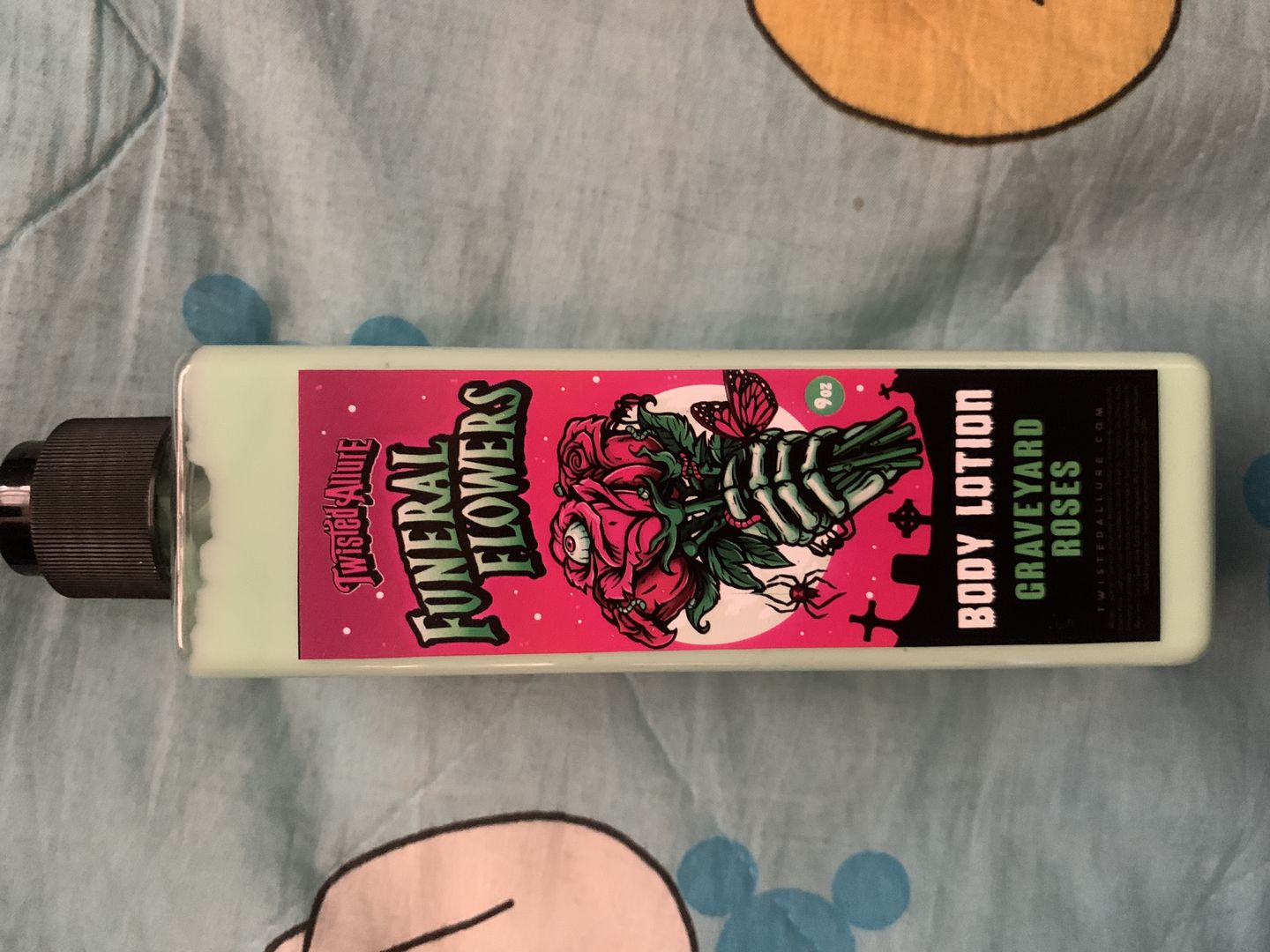 Customer photo review of Funeral Flowers body lotion (Graveyard Roses)