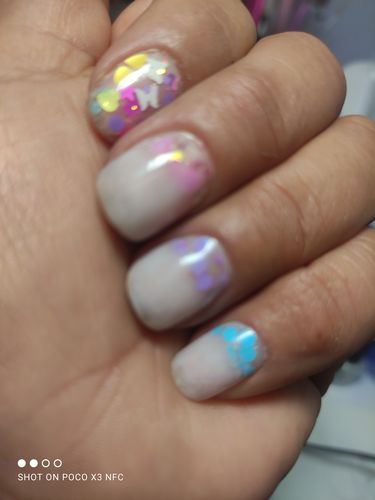 Customer photo review of Acrílico Milk Lechoso 1 oz Fantasy Nails