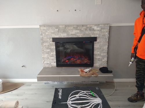 Customer photo review of Modern Flames Redstone 36" Built In Electric Firebox Insert
