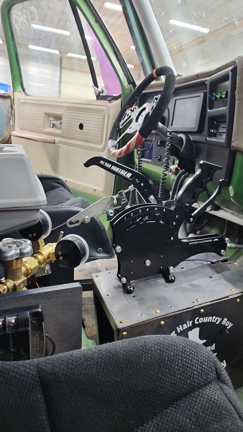 Customer photo review of 4L80E 4 Speed Standard Pattern Operator Series Billet Shifter Front Exit