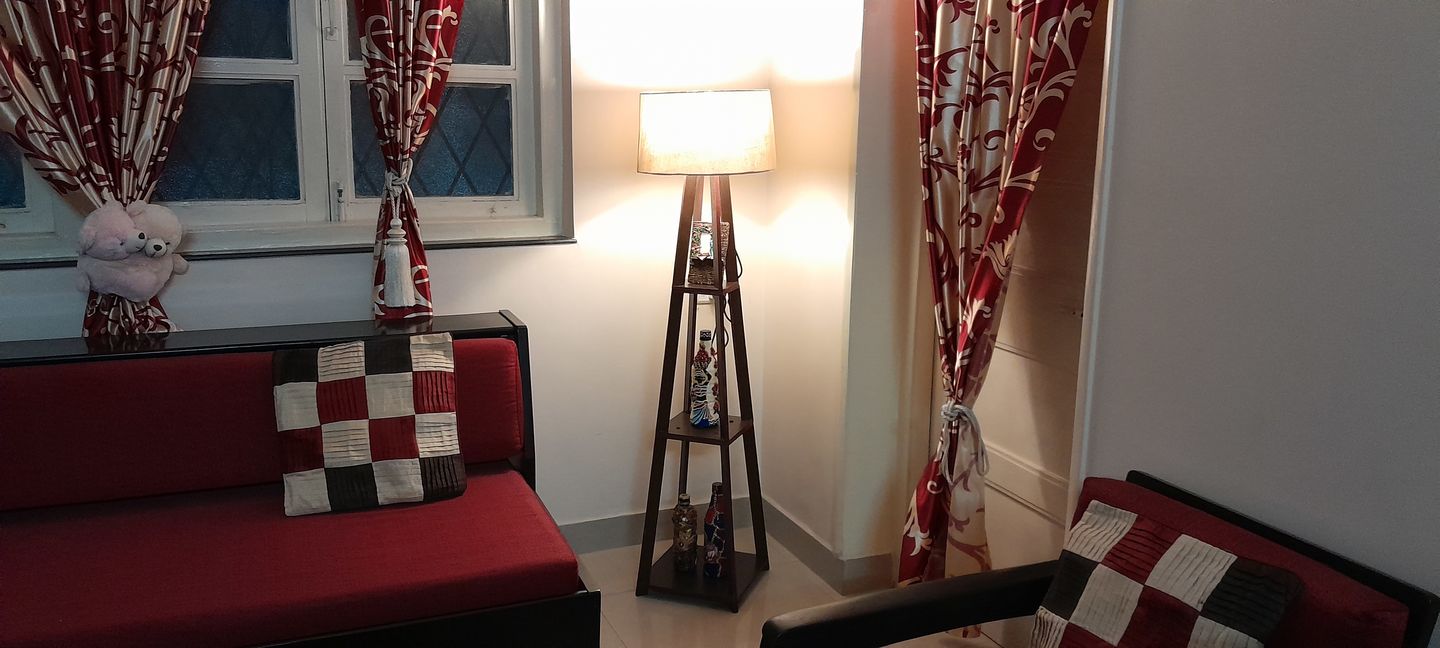 Customer photo review of Decorative  Wooden Floor Lamp for Home Decoration Living Room Corner