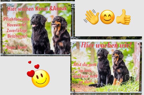 Customer photo review of Hunde-Türschild mit Foto & Wunschtext