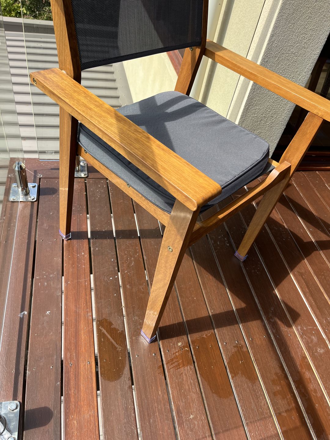 Customer photo review of Rectangle Silicone Felt Chair Leg Glides