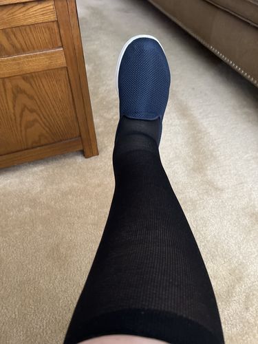 Customer photo review of Tie Dye | Knee-High Compression Socks For Women