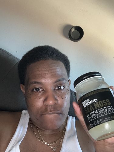 Customer photo review of St Lucia Gold Sea Moss Gel