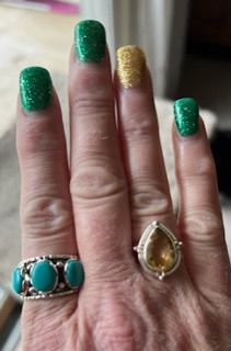 Customer photo review of Citrine Teardrop Ring Sterling Silver