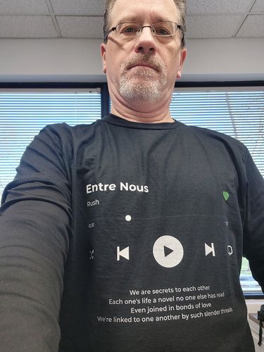 Customer photo review of Your Favorite Song T-Shirt Music Player