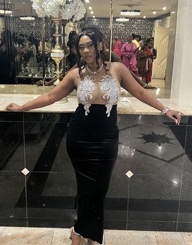 Customer photo review of Brooke Diamante Dress(Ready To Ship)