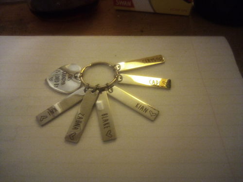 Customer photo review of Heart Shaped Loved By Keyring