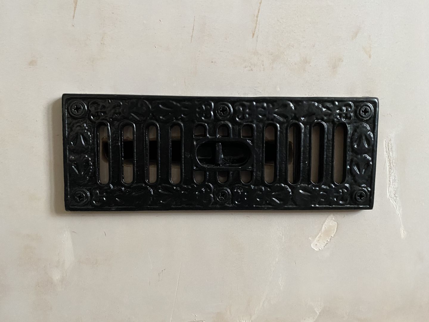 Customer photo review of Black Kenrick Hit & Miss Air Vent · 9 x 3 Inch ·