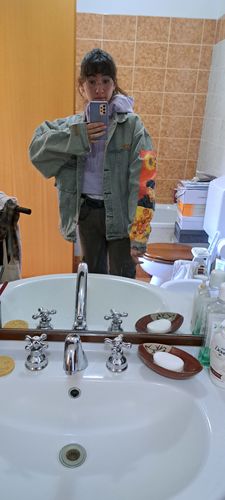 Customer photo review of Van Gogh Denim Jacket