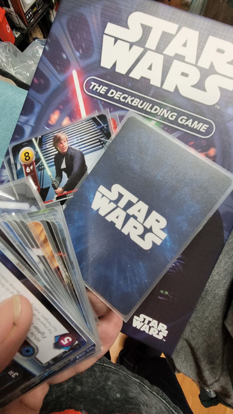 Customer photo review of Clear Matte Standard Size Card Sleeves