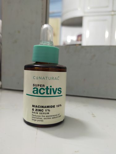 Customer photo review of Niacinamide 10% + Zinc 1% - Super Activs Skin Serum