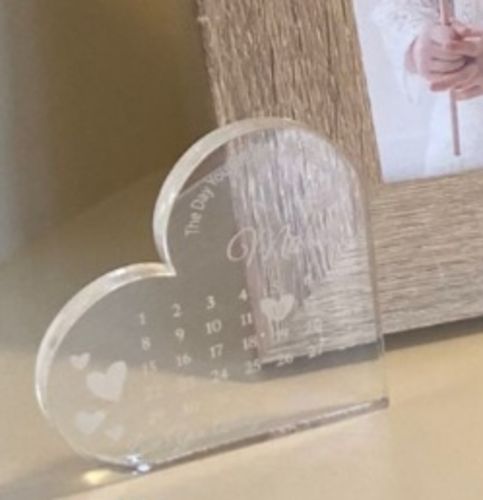 Customer photo review of Mother's Day Heart