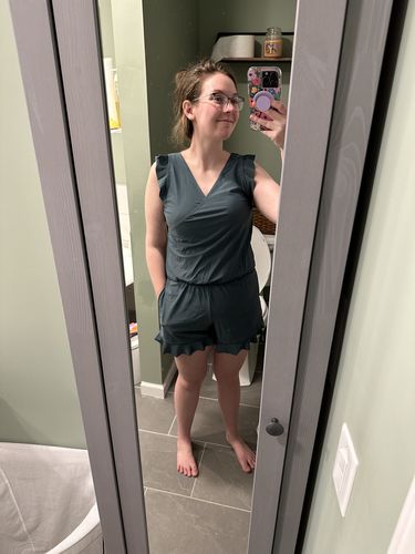 Customer photo review of ginger swim romper