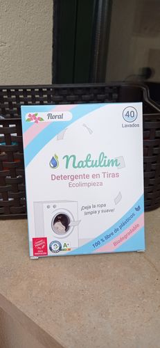 Customer photo review of Eco-Tiras de Detergente 40 lavados Natulim