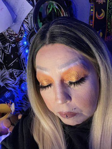 Customer photo review of Matte Eyeshadow Palette Refill