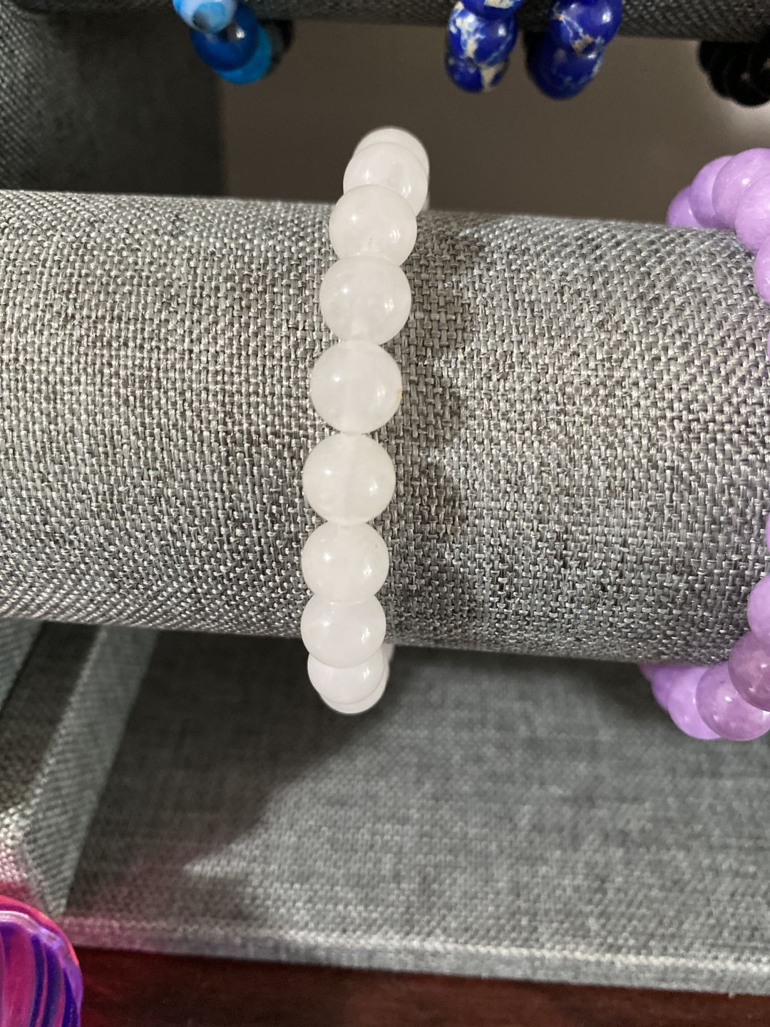 Customer photo review of 15.5" 8mm/10mm/12mm natural white jade Round beads