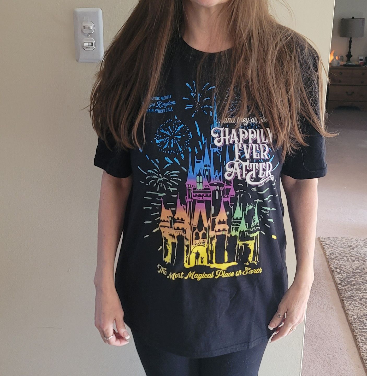 Customer photo review of Happily Ever After Magic Kingdom Shirt