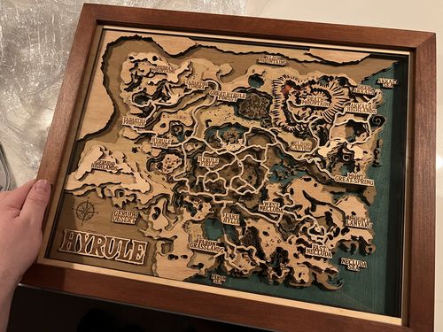 Customer photo review of THE HYRULE 3D MAP
