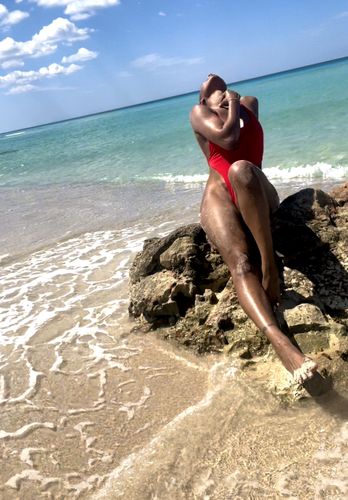 Customer photo review of Yoli One Piece Swimsuit - RED