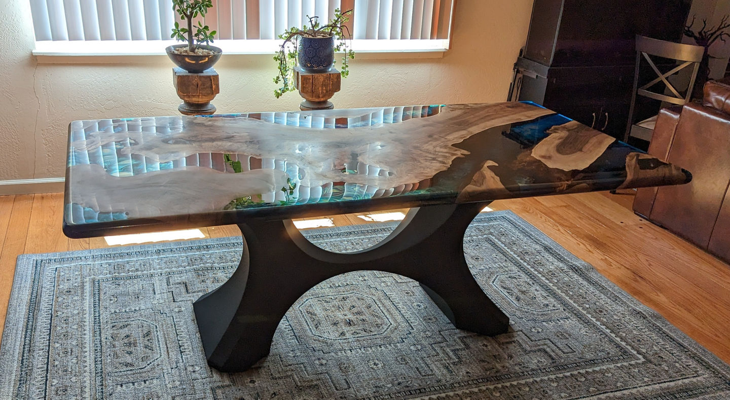 Customer photo review of Metal Table Base - 310 Hoshi - 50, 22, 28H inch - Flowyline