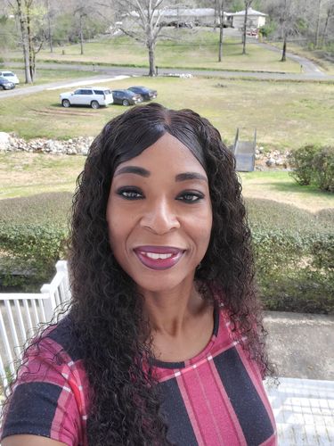 Customer photo review of Thick Lace Closure Wigs Jerry Curly 4x4 Closure Wig Natural Hairlines  Wavy Human Hair Wig