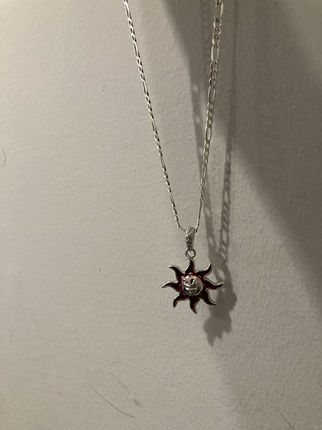 Customer photo review of SUNNY THE SOMBER SUN PENDANT