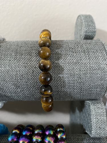 Customer photo review of 15.25" 8mm Natural yellow tiger eye stone round beads