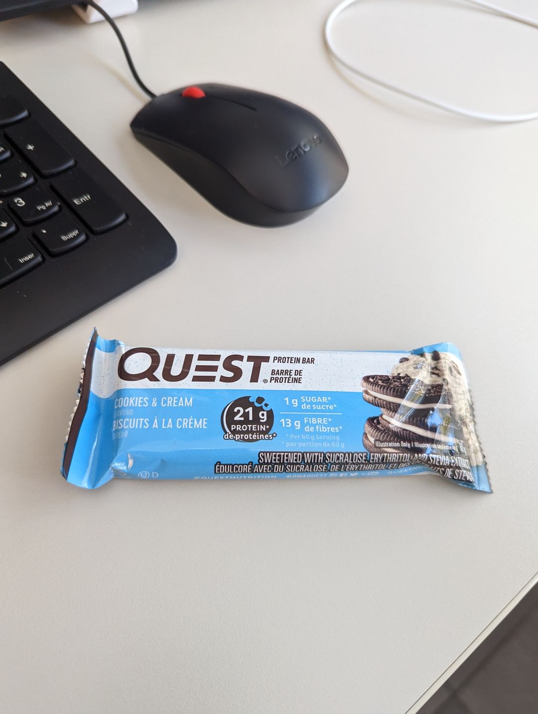 Customer photo review of Quest - Barre de protéine 60g