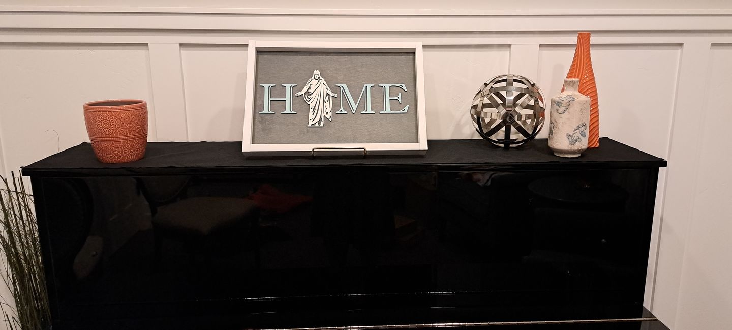 Customer photo review of Christ Centered Home Sign