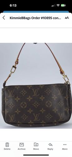 Customer photo review of PRELOVED  Louis Vuitton Monogram Accessories Pochette Bag VI0050 031023