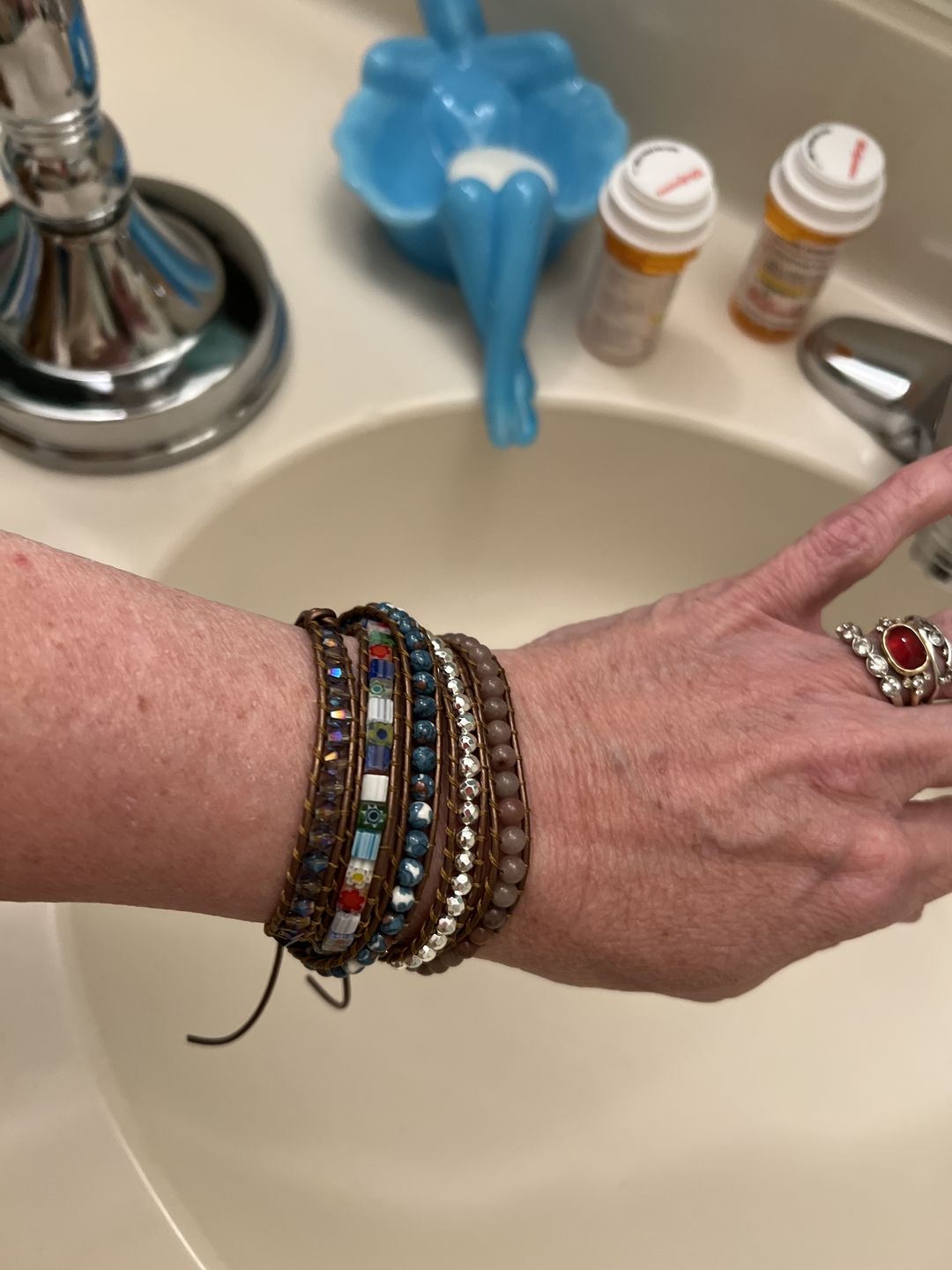 Customer photo review of Imperial Flower Protection Wrap Bracelet