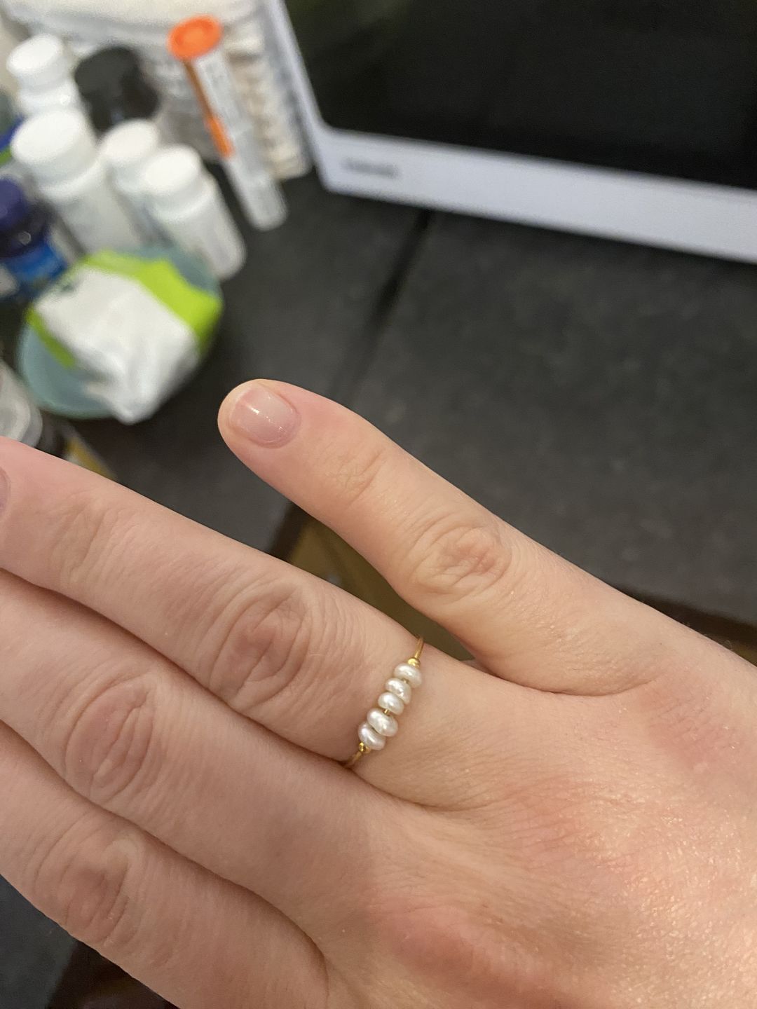 Customer photo review of Classic Freshwater Pearl Ring