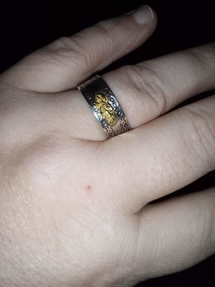 Customer photo review of Lucky Feng Shui Pixiu Wealth & Protection Ring