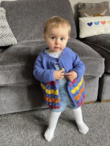 Customer photo review of Baby Mystery Knitting Box