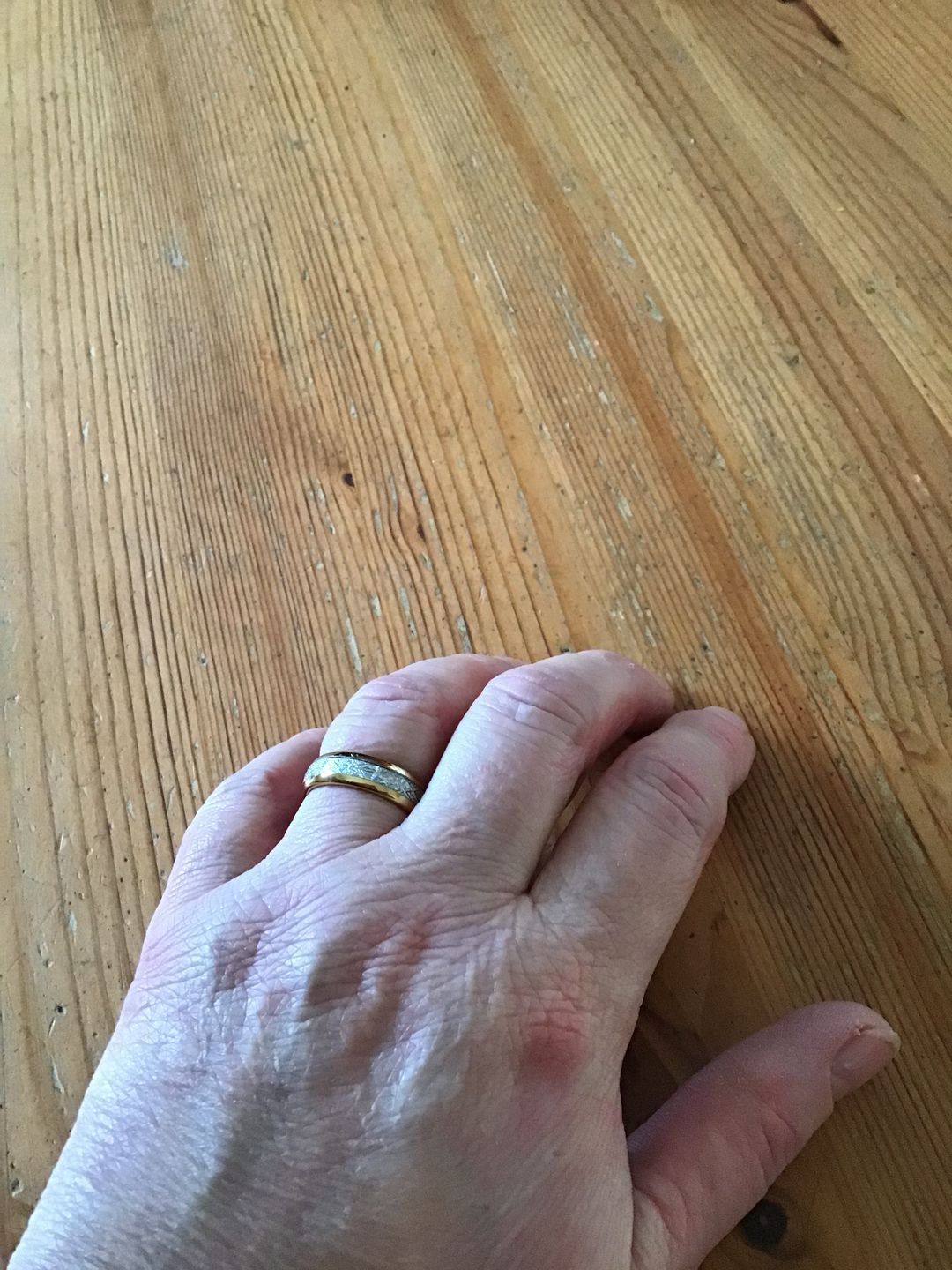 Customer photo review of The Golden Steel 6mm Wonder Ring