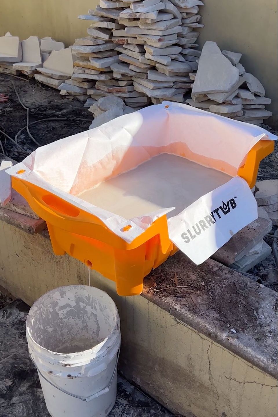 Customer photo review of SLURRYTUB (Single Tub)