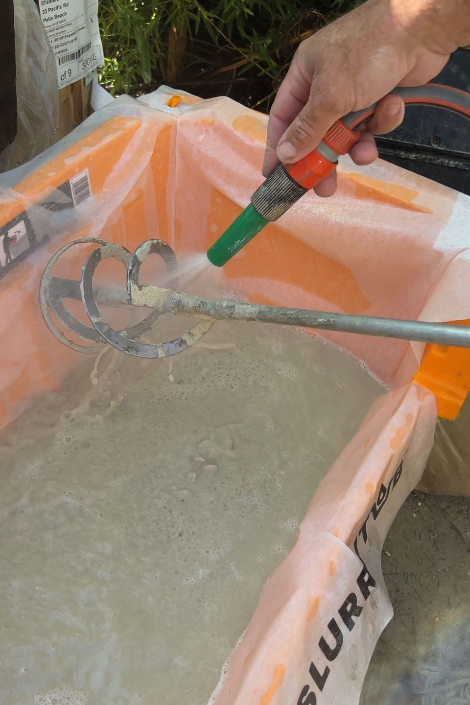 Customer photo review of SLURRYTUB (Single Tub)
