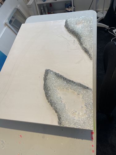 Customer photo review of GLACIER ICE CRUSHED GLASS