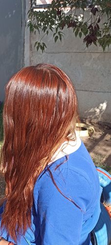 Reseña con foto de un cliente sobre Henna Jamila Hair