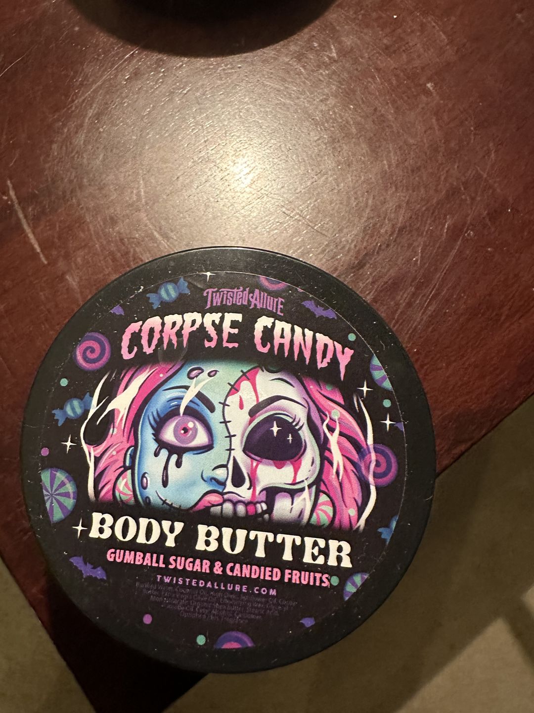 Customer photo review of Corpse Candy Body Butter (Gumball sugar & Candy Fruits)