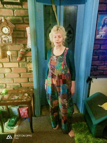 Customer photo review of Bohemian Romper Jumpsuit Blue