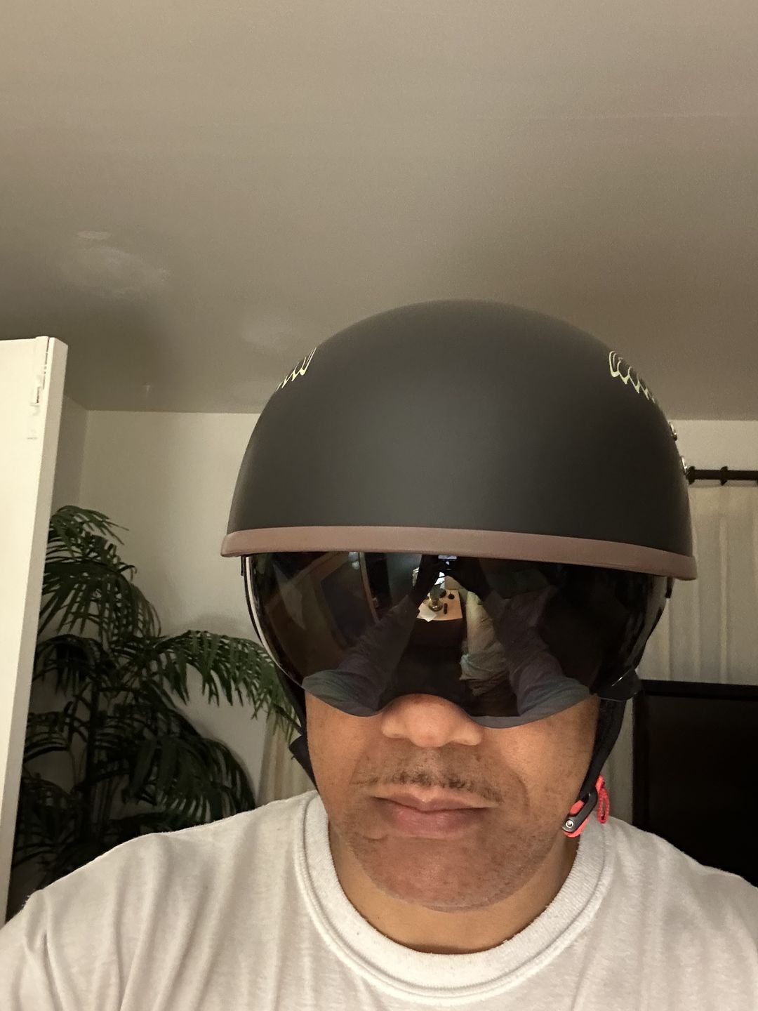 Customer photo review of TAKIZAWA Half Helmet - Curved Style