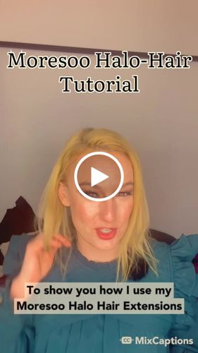 Customer video review of Moresoo Halo One Piece Easily Install Thick End Hair Highlight Color (#18/613)