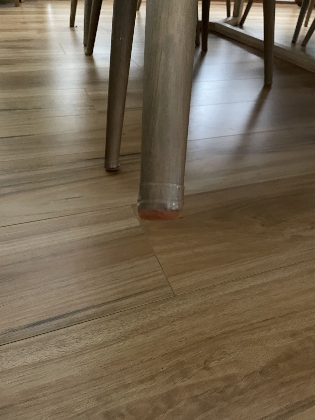 Customer photo review of Groovy Silicone Felt Chair Leg Glides